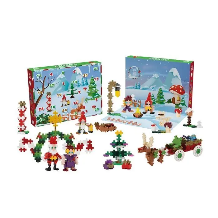 Cover: 5710409109130 | PLUS PLUS - Adventskalender Plus-Plus Weihnachtsdorf | In Karton