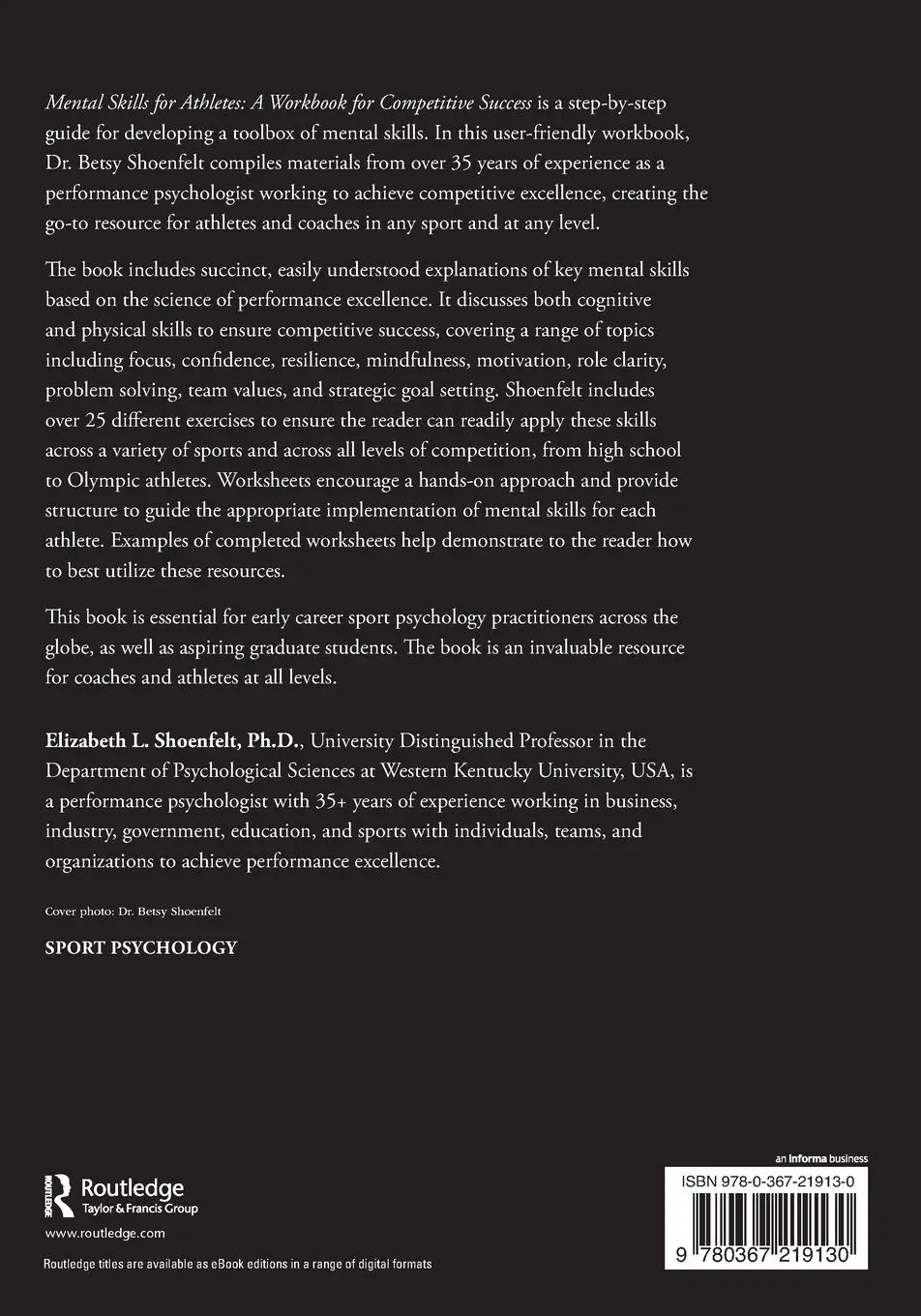 Rückseite: 9780367219130 | Mental Skills for Athletes | A Workbook for Competitive Success | Buch