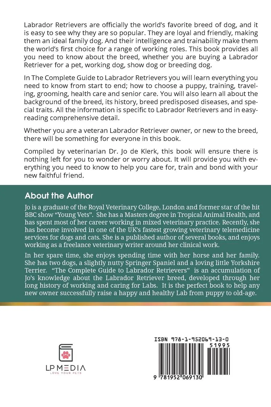 Rückseite: 9781952069130 | The Complete Guide to Labrador Retrievers | Joanna de Klerk | Buch