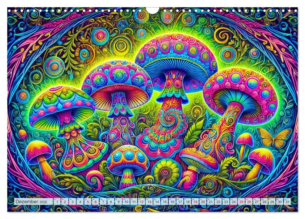 Bild: 9783457319130 | Psychedelische Pilze - Die bunte Welt der magischen Pilze...