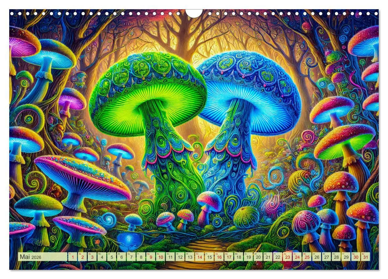 Bild: 9783457319130 | Psychedelische Pilze - Die bunte Welt der magischen Pilze...