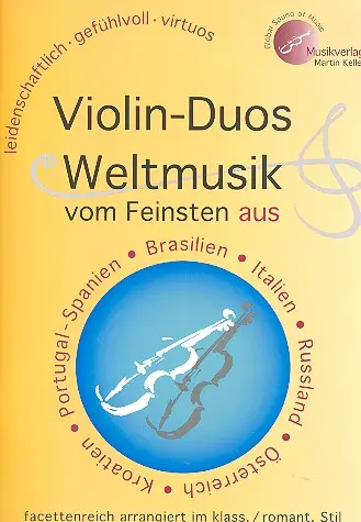 Cover: 9783941049130 | Violin-Duos: Weltmusik vom Feinsten | Martin Keller | Taschenbuch