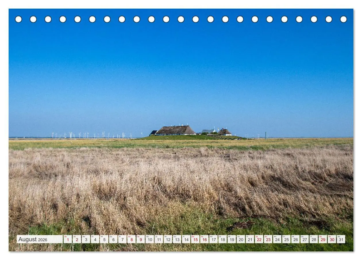 Bild: 9783457619230 | Urlaub in Nordfriesland (Tischkalender 2026 DIN A5 quer), CALVENDO...