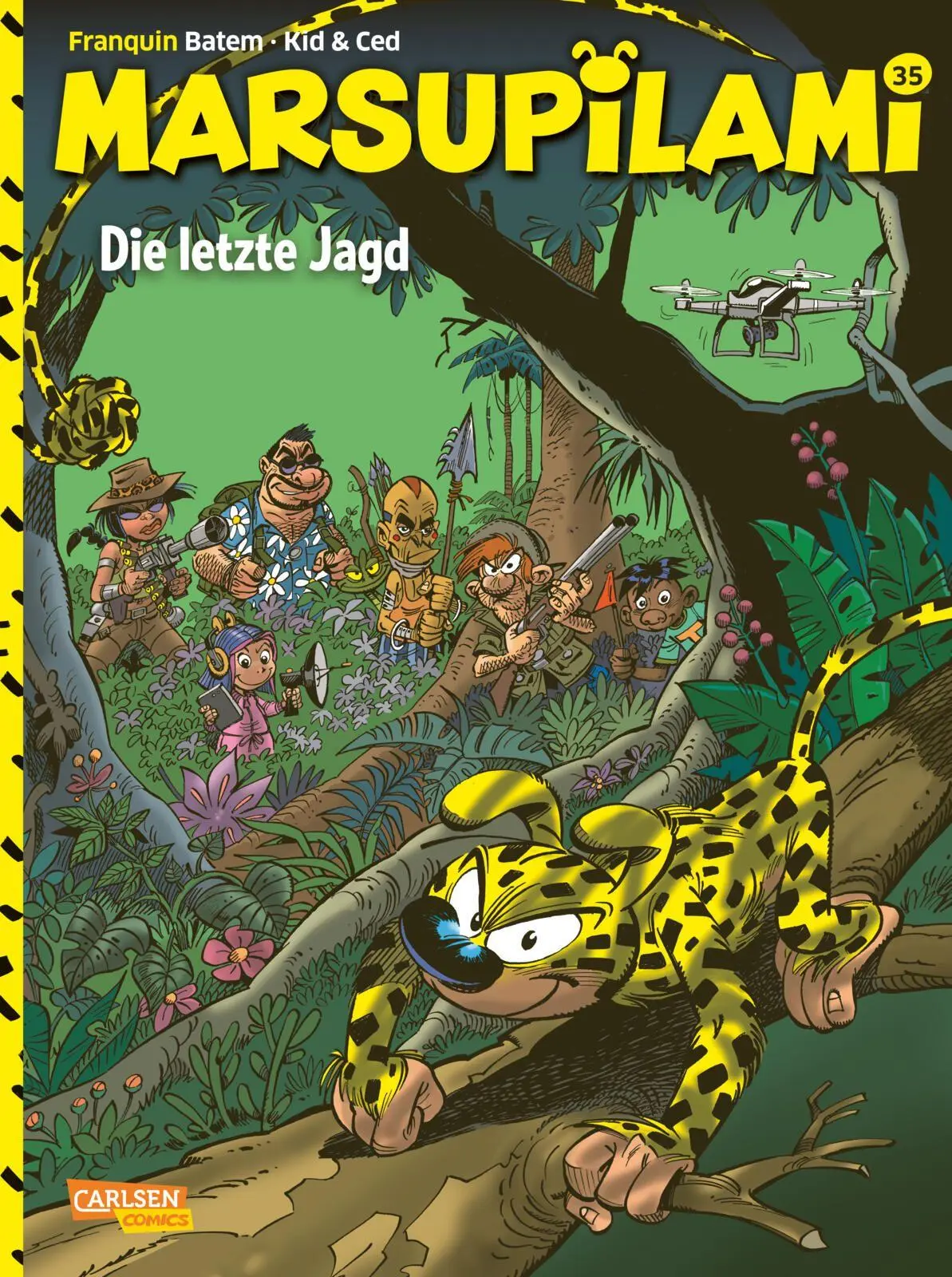 Cover: 9783551809230 | Marsupilami 35: Die letzte Jagd | André Franquin (u. a.) | Taschenbuch