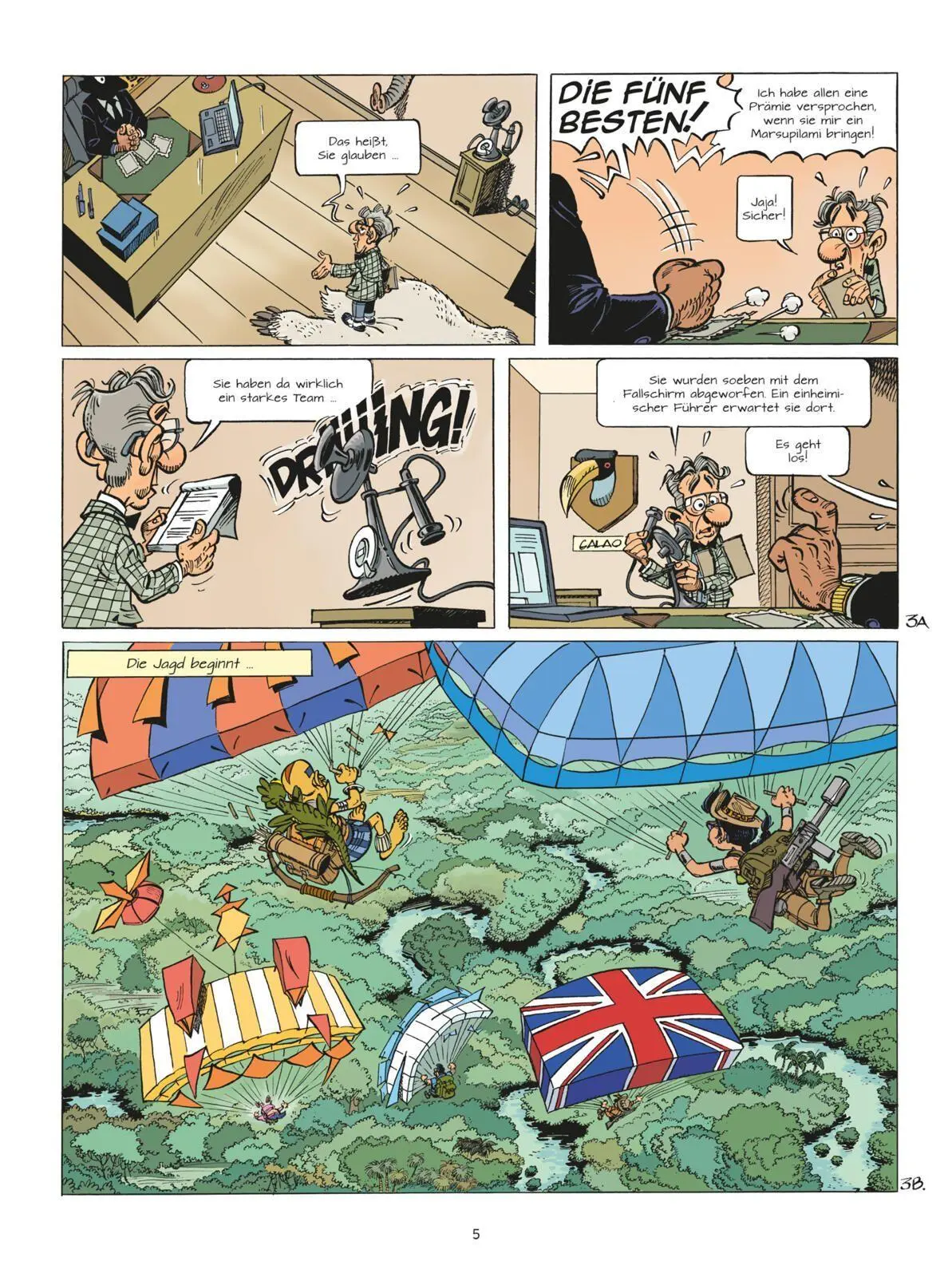Bild: 9783551809230 | Marsupilami 35: Die letzte Jagd | André Franquin (u. a.) | Taschenbuch