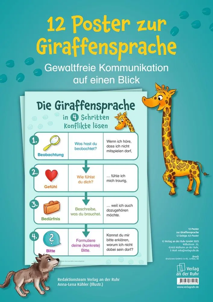 Cover: 9783834669230 | 12 Poster zur Giraffensprache | Redaktionsteam Verlag an der Ruhr