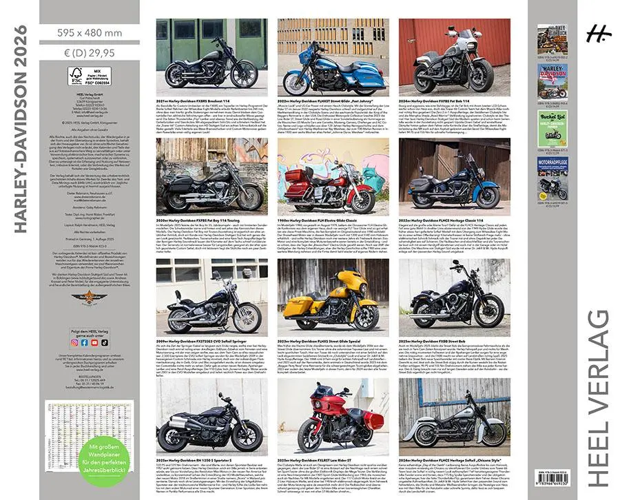 Bild: 9783966649230 | Best of Harley Davidson Kalender 2026 Premium XXL | Dieter Rebmann