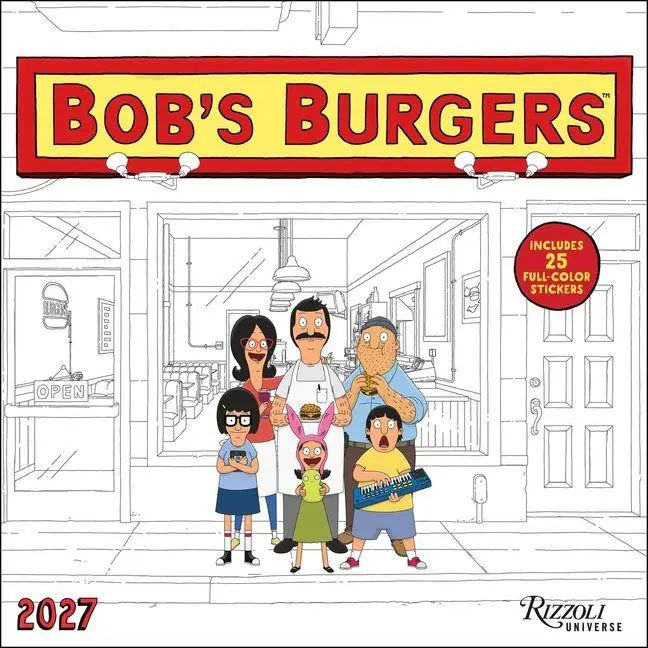 Cover: 9780789349330 | Bob's Burgers 2027 Wall Calendar (Includes Stickers) | Inc | Kalender
