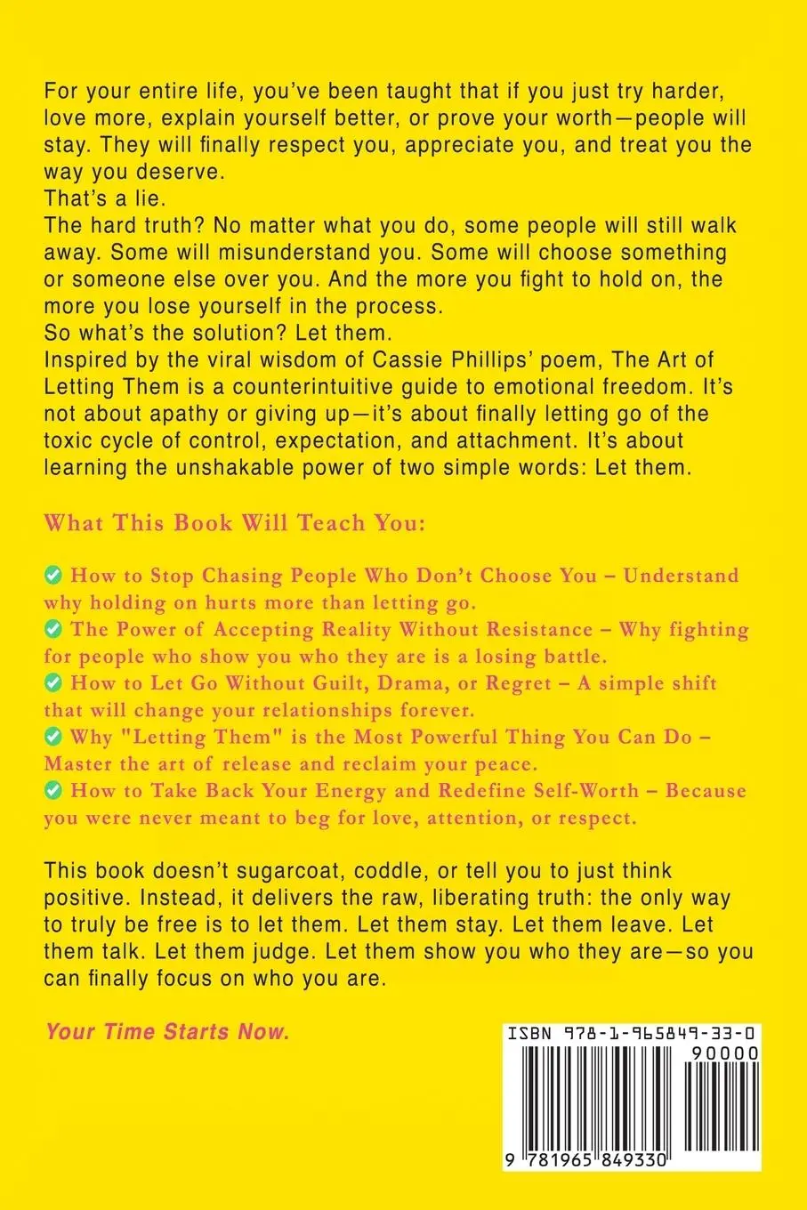 Rückseite: 9781965849330 | The Art of Letting Them | Cassandra Philips | Taschenbuch | Englisch