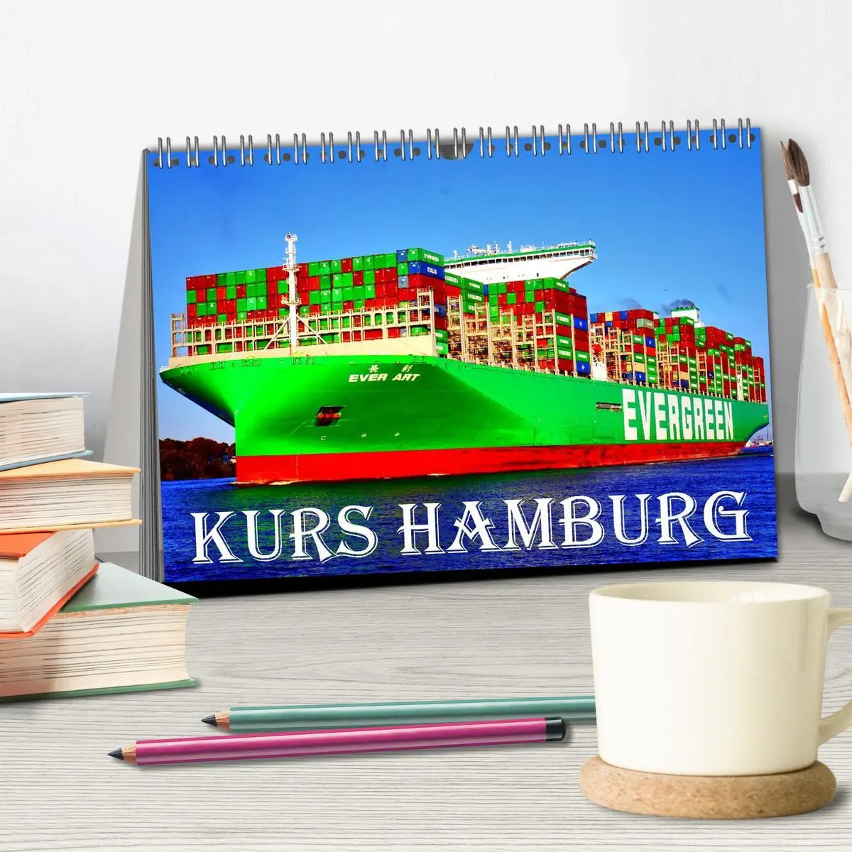 Bild: 9783516629330 | KURS HAMBURG (Tischkalender 2026 DIN A5 quer), CALVENDO Monatskalender