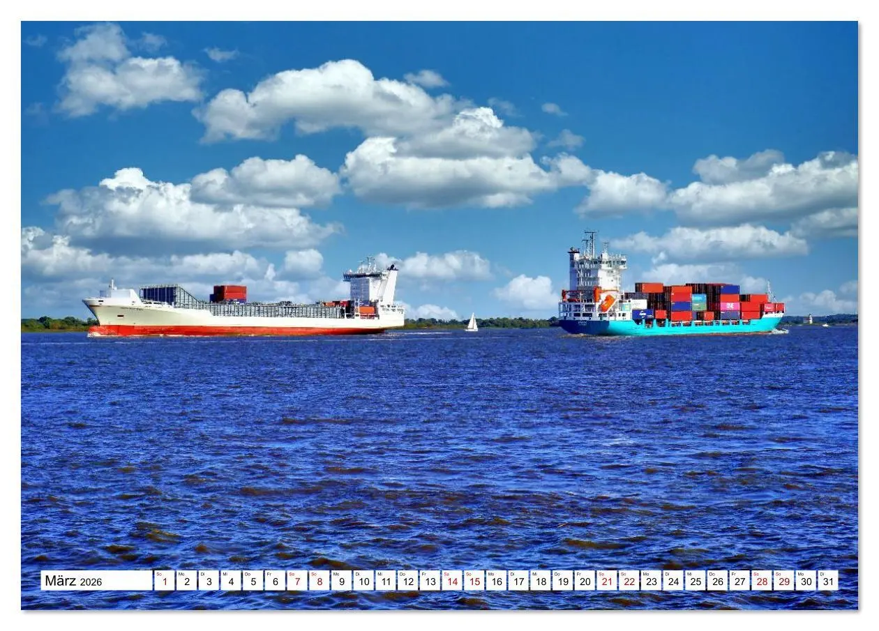 Bild: 9783516629330 | KURS HAMBURG (Tischkalender 2026 DIN A5 quer), CALVENDO Monatskalender
