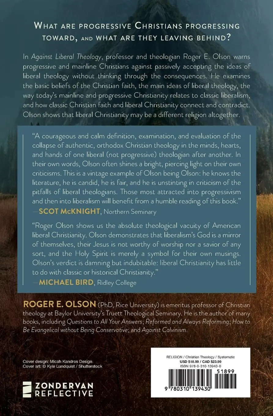 Rückseite: 9780310139430 | Against Liberal Theology | Roger E Olson | Taschenbuch | Englisch