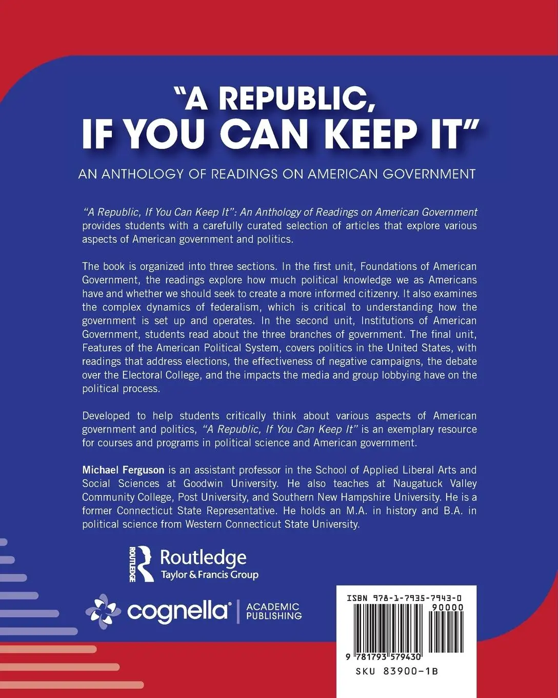 Rückseite: 9781793579430 | "A Republic, If You Can Keep It" | Michael Ferguson | Taschenbuch