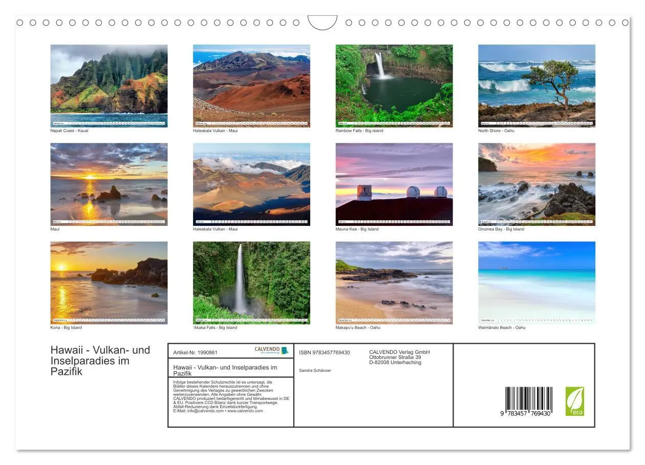 Bild: 9783457769430 | Hawaii - Vulkan- und Inselparadies im Pazifik (Wandkalender 2026...