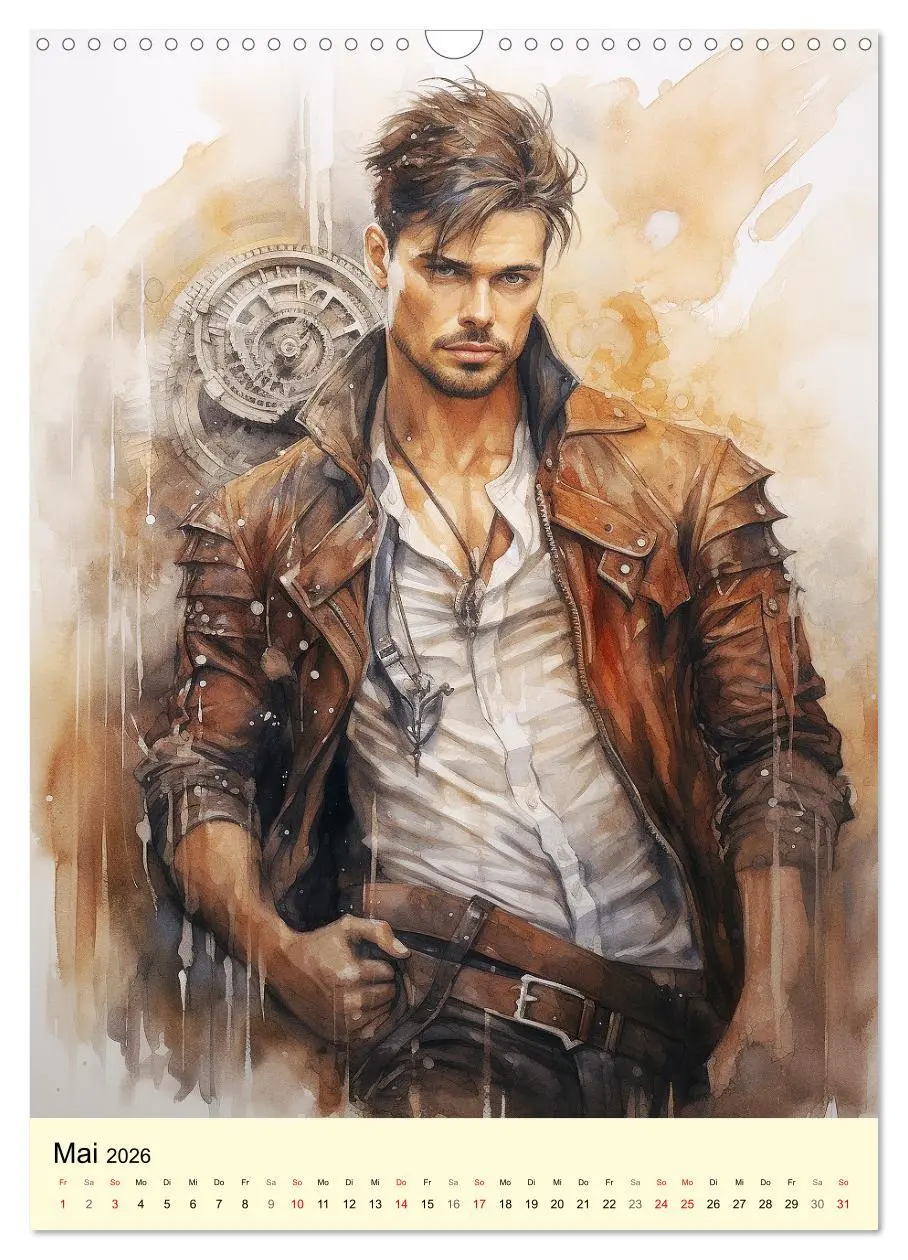 Bild: 9783516309430 | Steampunk Boys. Verwegene Männlichkeit (Wandkalender 2026 DIN A3...
