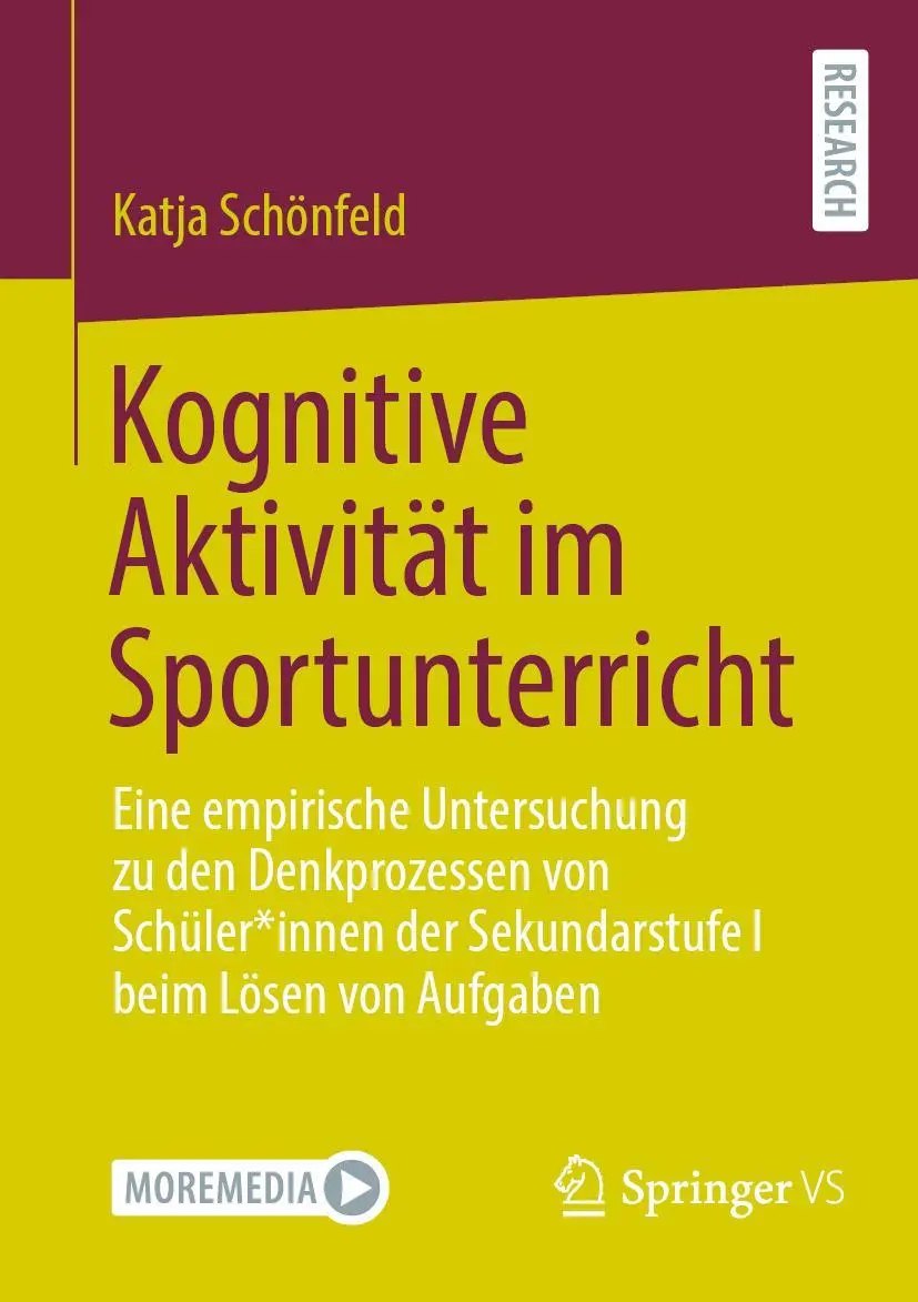 Cover: 9783658359430 | Kognitive Aktivität im Sportunterricht | Katja Schönfeld | Taschenbuch