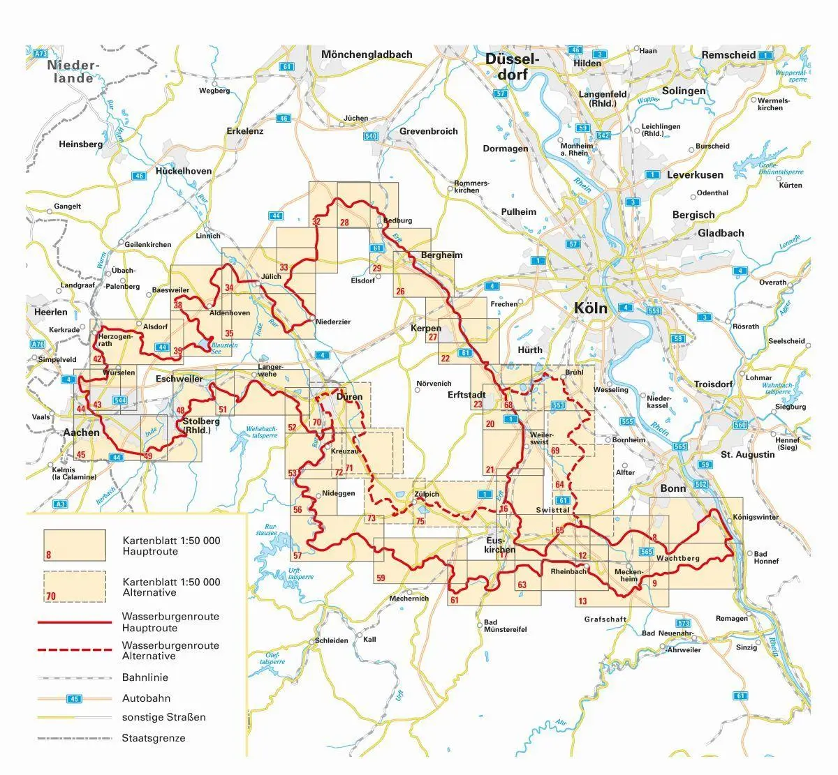 Bild: 9783870739430 | Kompakt-Spiralo BVA Wasserburgenroute, 1:50.000, mit GPS-Track...