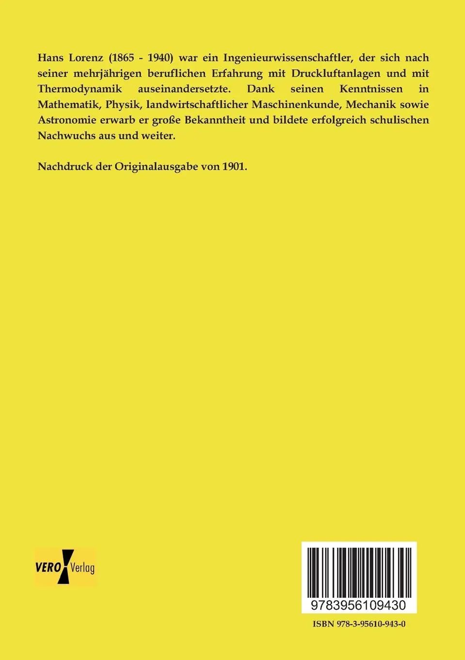 Rückseite: 9783956109430 | Dynamik der Kurbelgetriebe | H. Lorenz | Taschenbuch | 168 S. | 2019