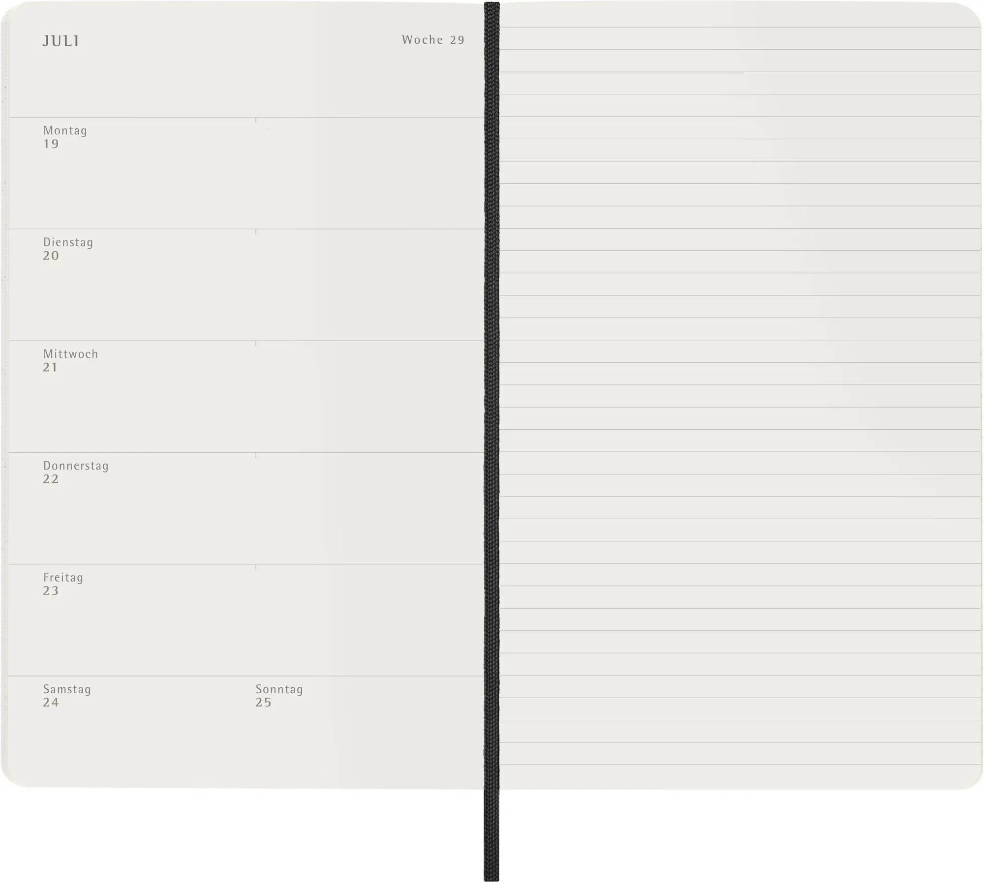 Bild: 8056999279530 | Moleskine 12 Monate Wochen Notizkalender Deutsch 2027, Large/A5, 1...