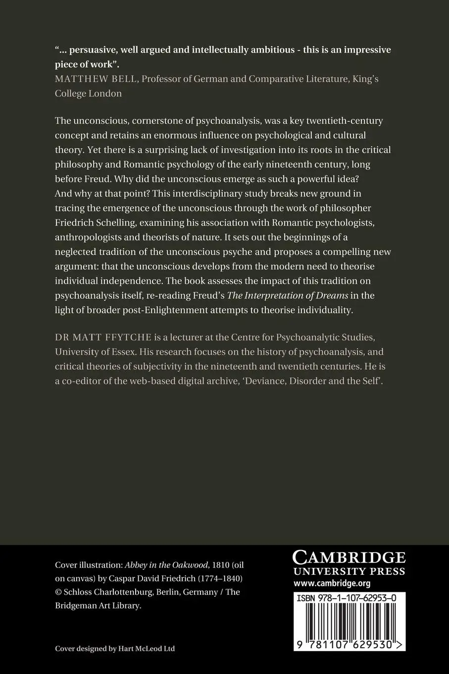 Rückseite: 9781107629530 | The Foundation of the Unconscious | Matt Ffytche | Taschenbuch | 2013
