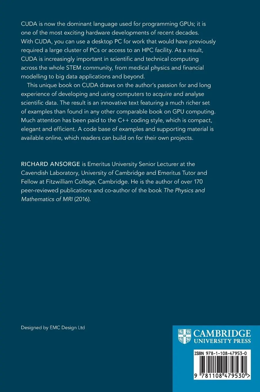 Rückseite: 9781108479530 | Programming in Parallel with CUDA | Richard Ansorge | Buch | Gebunden