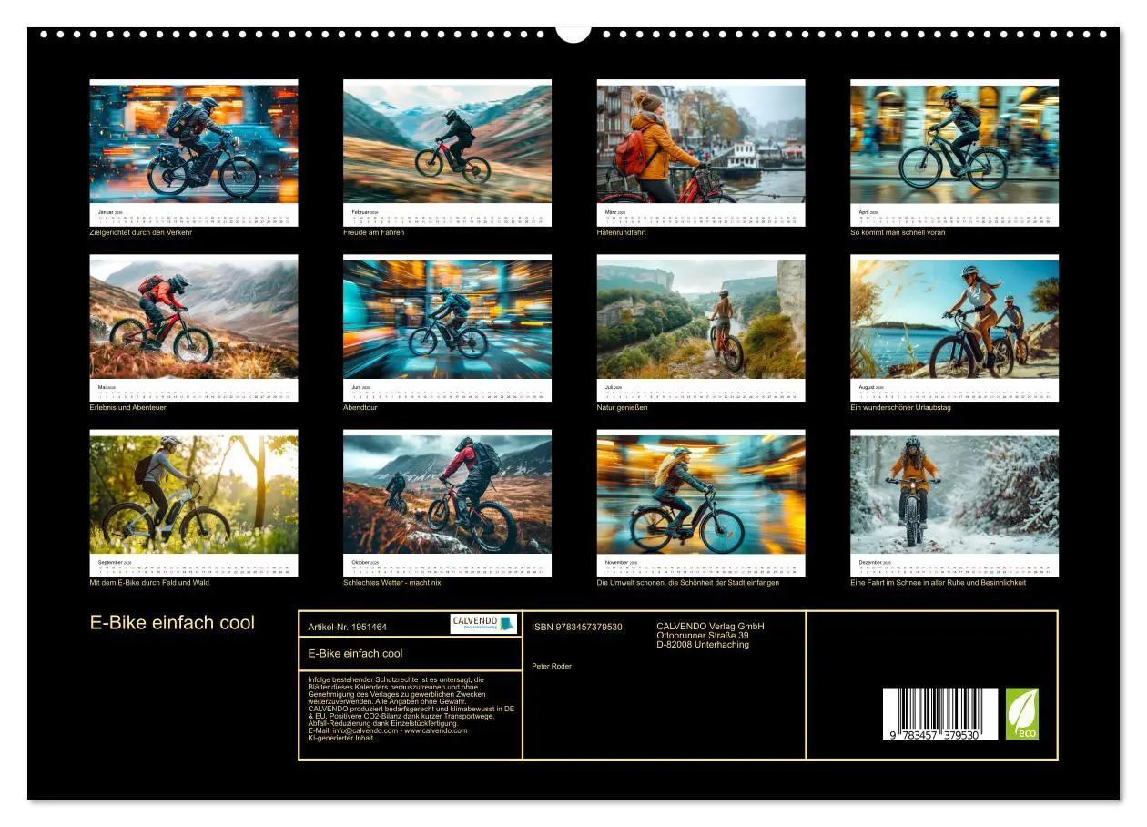 Bild: 9783457379530 | E-Bike einfach cool (hochwertiger Premium Wandkalender 2026 DIN A2...