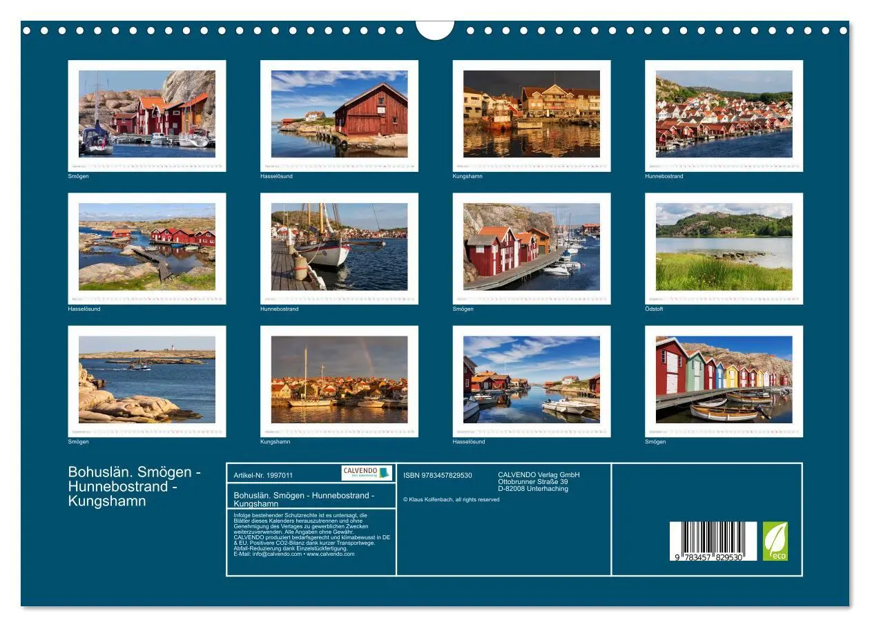 Bild: 9783457829530 | Bohuslän. Smögen - Hunnebostrand - Kungshamn (Wandkalender 2026 DIN...