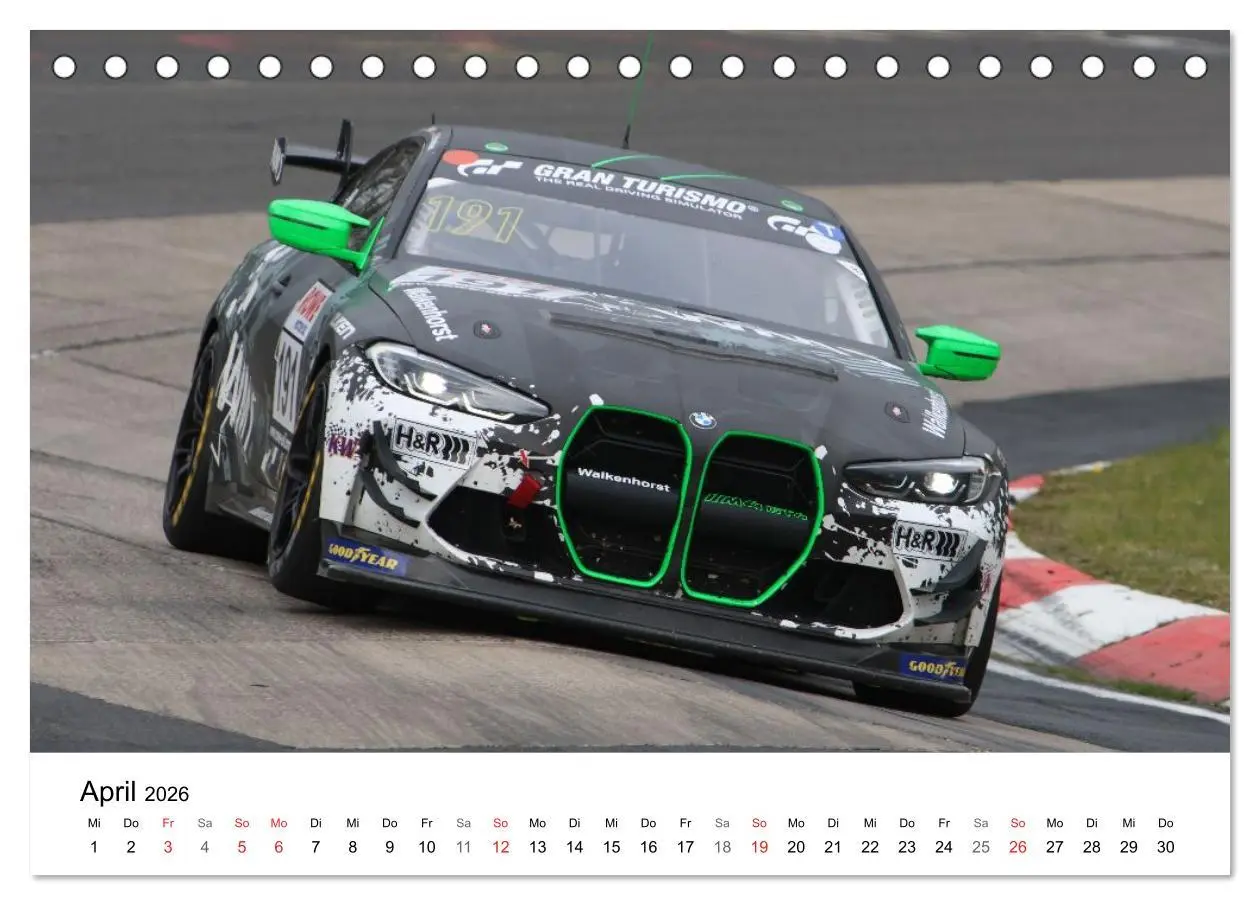 Bild: 9783516229530 | VLN Langstrecken Meisterschaft (Tischkalender 2026 DIN A5 quer),...