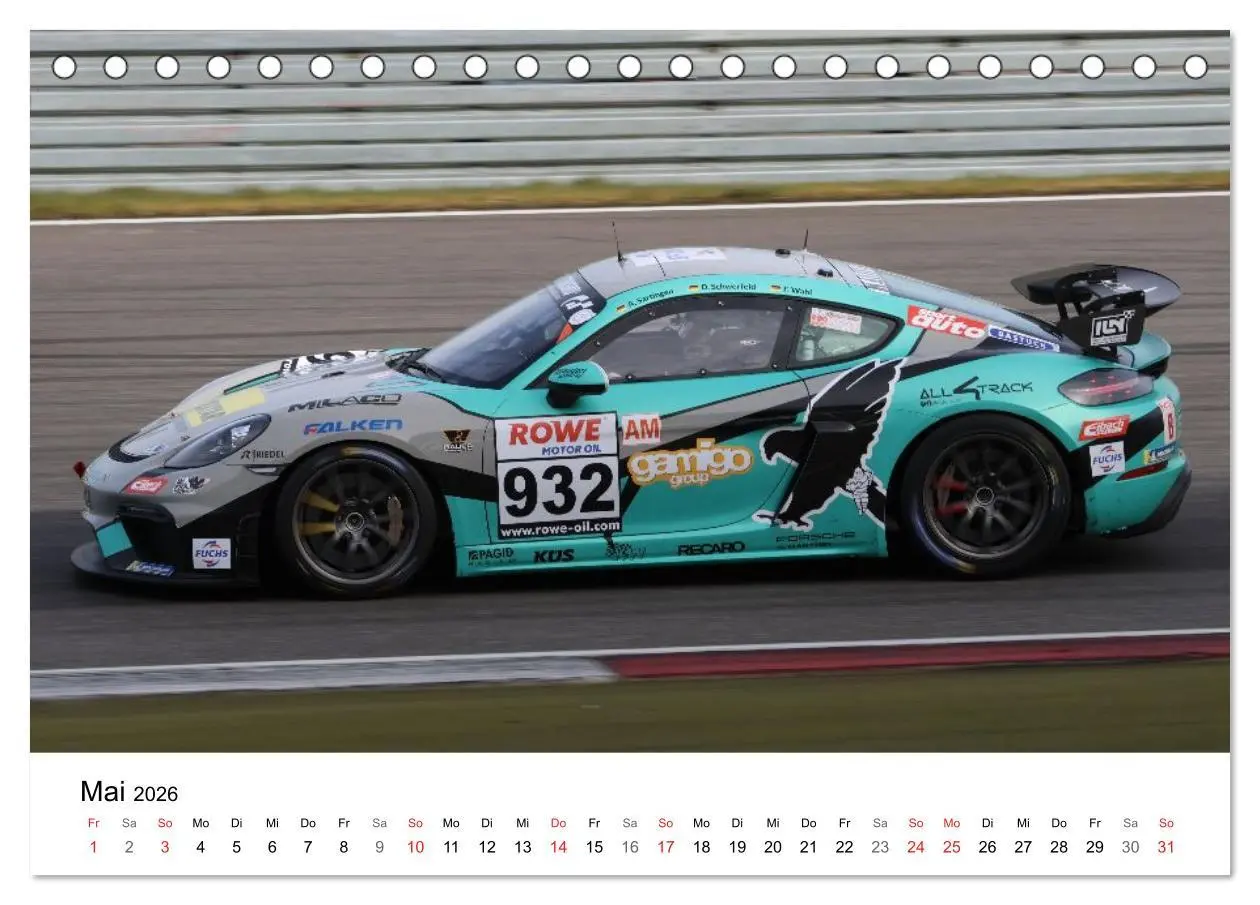 Bild: 9783516229530 | VLN Langstrecken Meisterschaft (Tischkalender 2026 DIN A5 quer),...