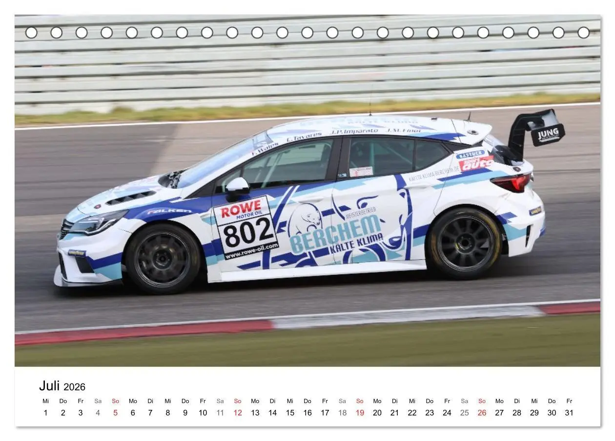 Bild: 9783516229530 | VLN Langstrecken Meisterschaft (Tischkalender 2026 DIN A5 quer),...