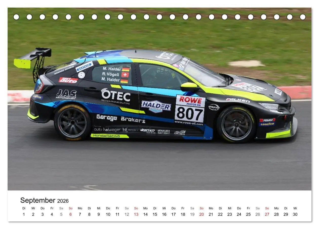 Bild: 9783516229530 | VLN Langstrecken Meisterschaft (Tischkalender 2026 DIN A5 quer),...