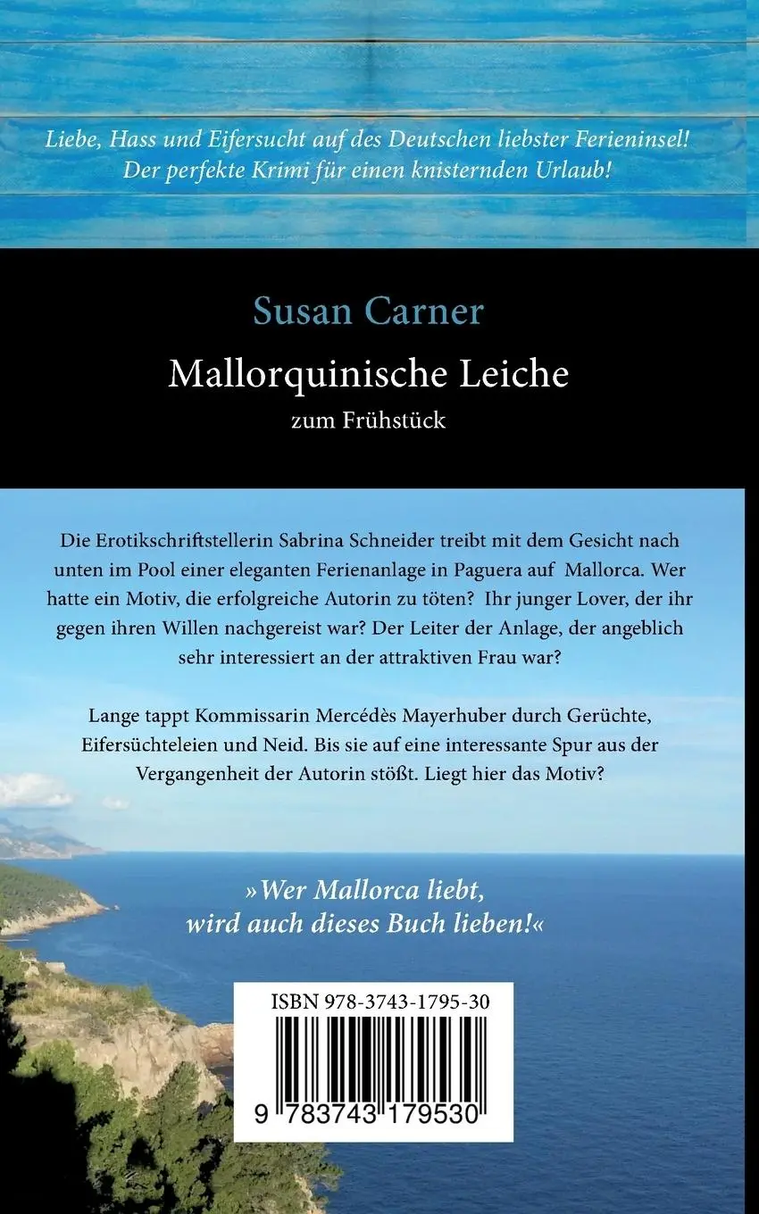 Rückseite: 9783743179530 | Mallorquinische Leiche zum Frühstück | Mallorca-Krimi | Susan Carner