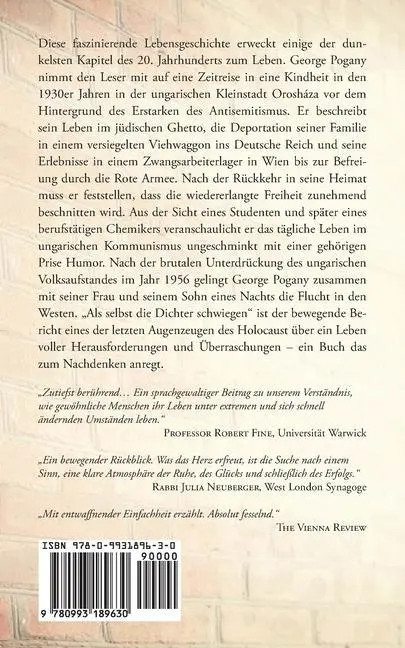 Cover: 9780993189630 | GER-ALS SELBST DIE DICHTER SCH | George Pogany | Taschenbuch | Deutsch