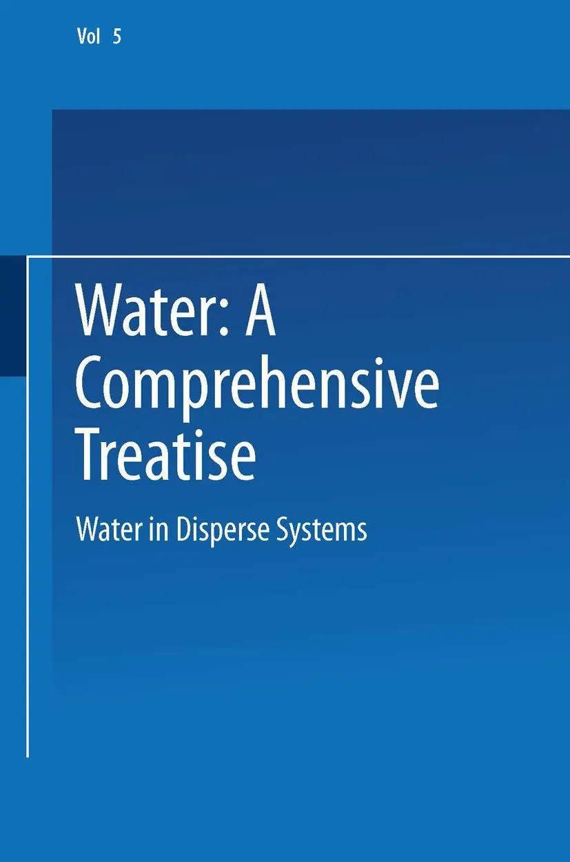 Cover: 9781475769630 | Water in Disperse Systems | Felix Franks | Taschenbuch | Water | xvii