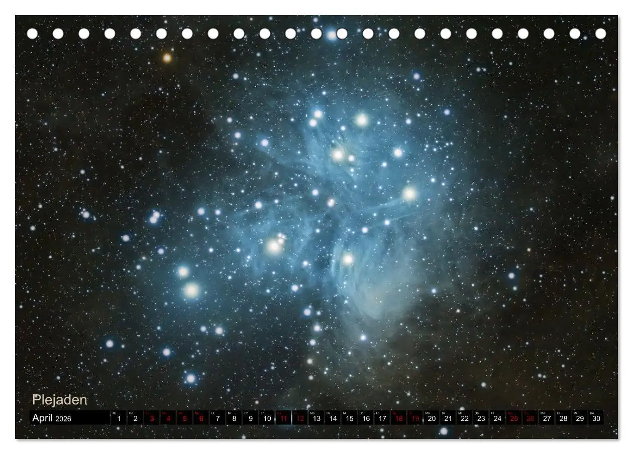 Bild: 9783457439630 | Deep Sky Kalender (Tischkalender 2026 DIN A5 quer), CALVENDO...