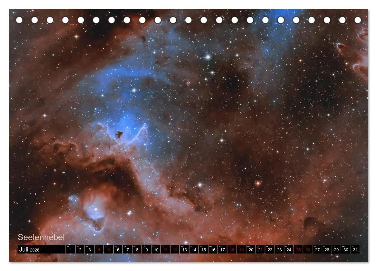 Bild: 9783457439630 | Deep Sky Kalender (Tischkalender 2026 DIN A5 quer), CALVENDO...