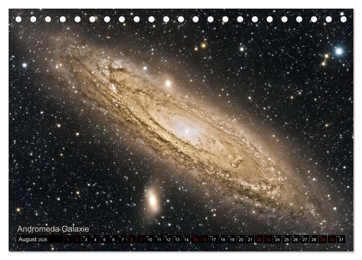 Bild: 9783457439630 | Deep Sky Kalender (Tischkalender 2026 DIN A5 quer), CALVENDO...