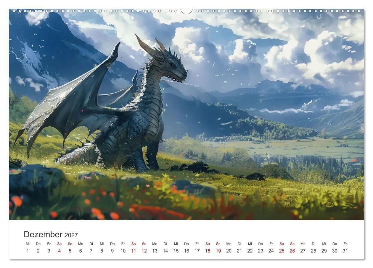 Bild: 9783569169630 | Das Jahr der Drachen (hochwertiger Premium Wandkalender 2027 DIN A2...