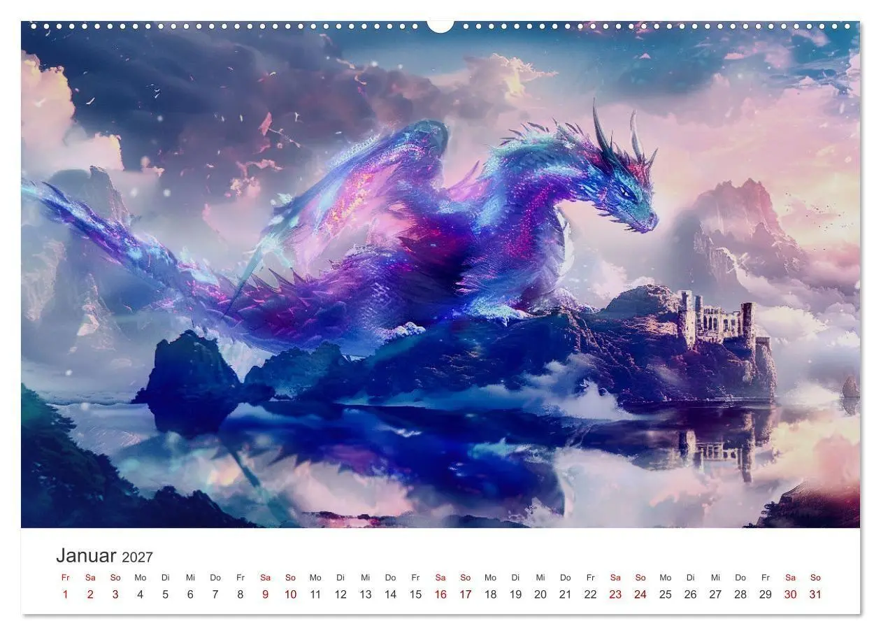 Bild: 9783569169630 | Das Jahr der Drachen (hochwertiger Premium Wandkalender 2027 DIN A2...