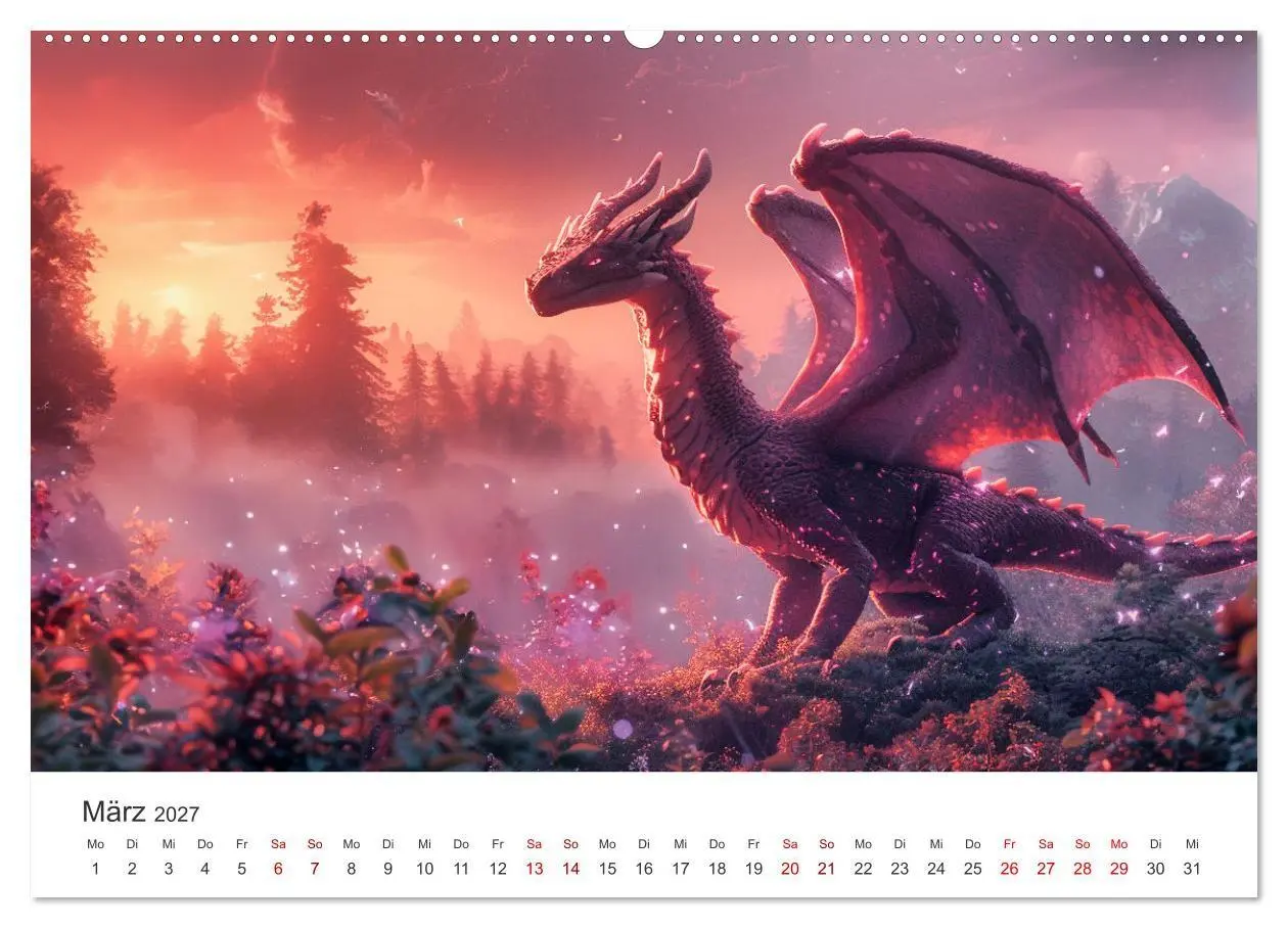 Bild: 9783569169630 | Das Jahr der Drachen (hochwertiger Premium Wandkalender 2027 DIN A2...