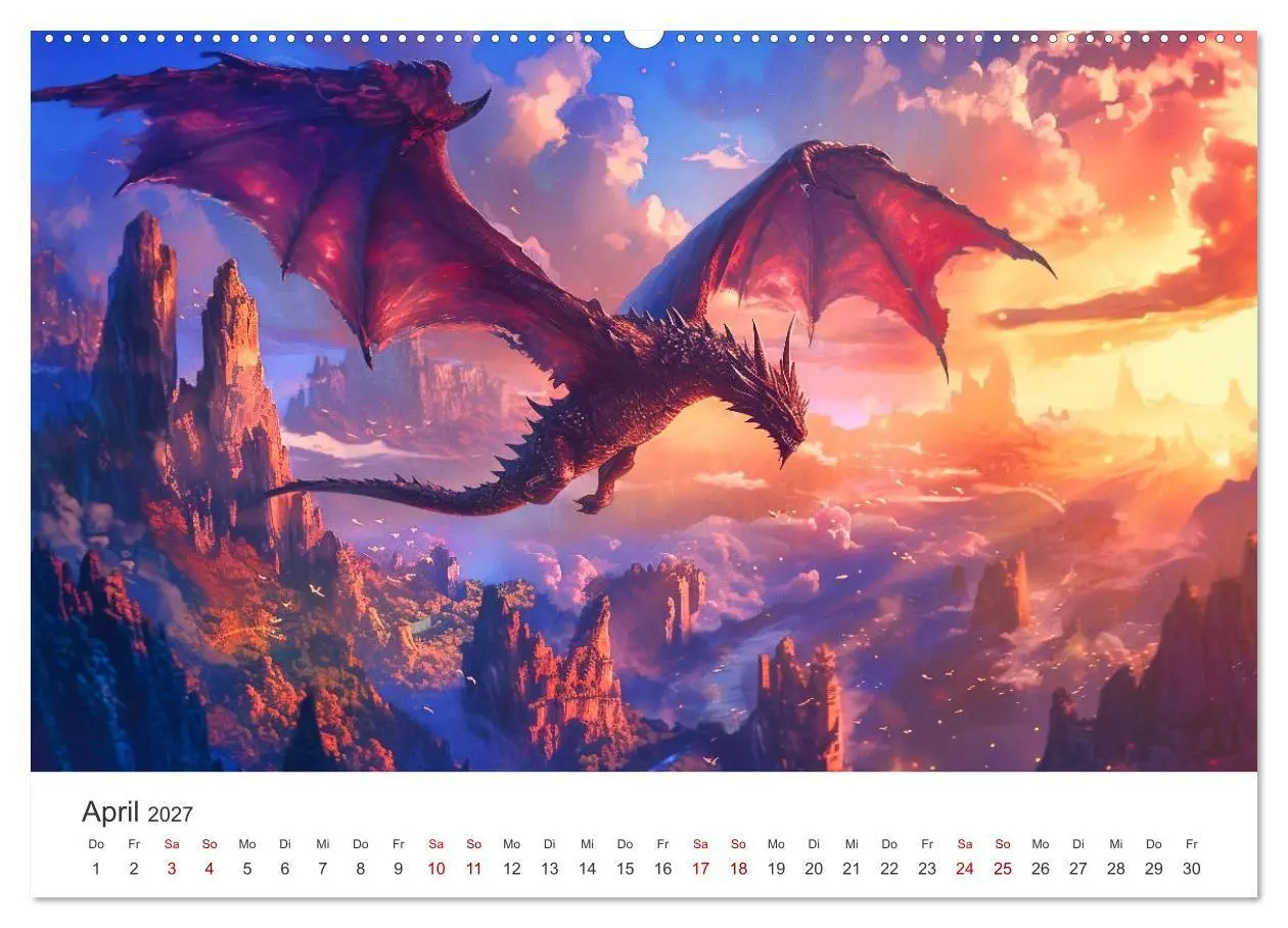 Bild: 9783569169630 | Das Jahr der Drachen (hochwertiger Premium Wandkalender 2027 DIN A2...