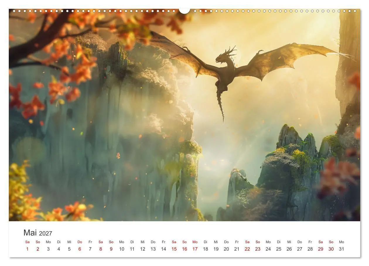 Bild: 9783569169630 | Das Jahr der Drachen (hochwertiger Premium Wandkalender 2027 DIN A2...