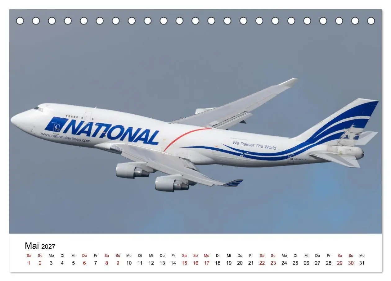 Bild: 9783569239630 | Boeing 747 Kalender (Tischkalender 2027 DIN A5 quer), CALVENDO...