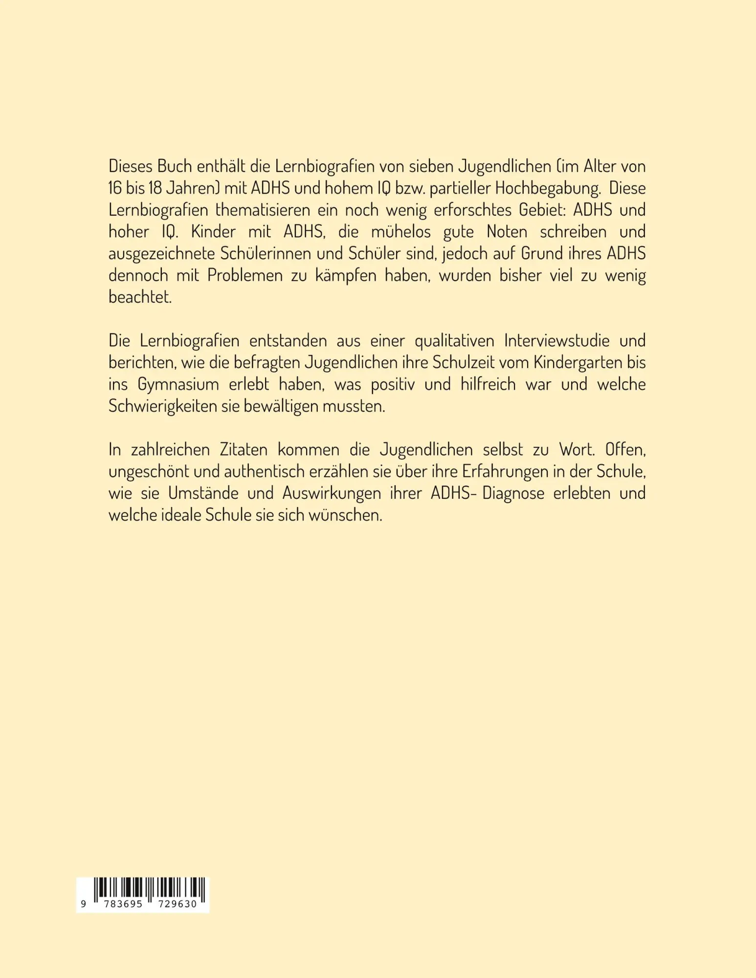 Rückseite: 9783695729630 | Ins Gymi mit ADHS | Mirjam Sackmann-Sierszyn | Taschenbuch | 136 S.