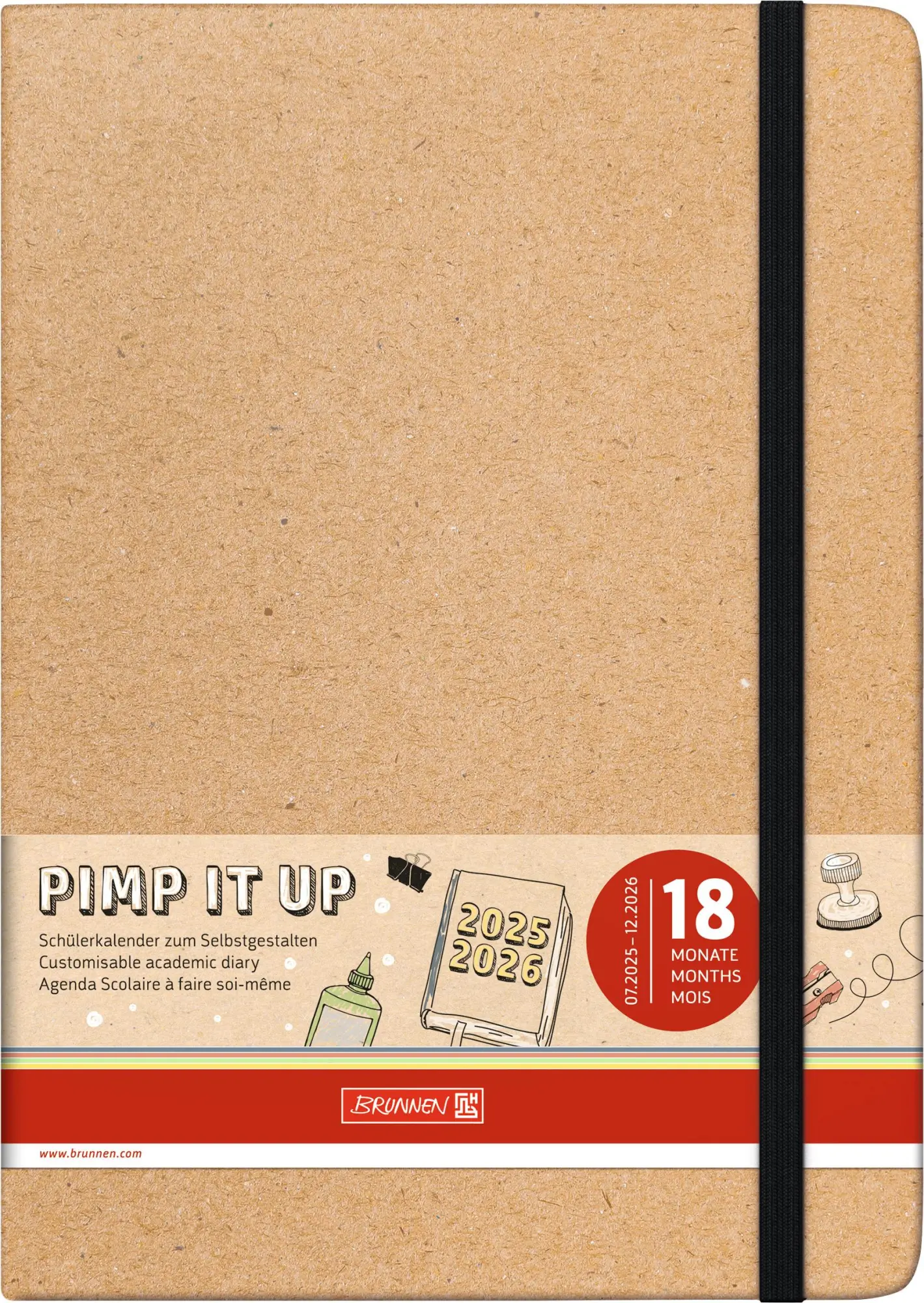 Bild: 4061947139730 | BRUNNEN Schülerkalender (2025/2026) Pimp it up!, 2 Seiten = 1...