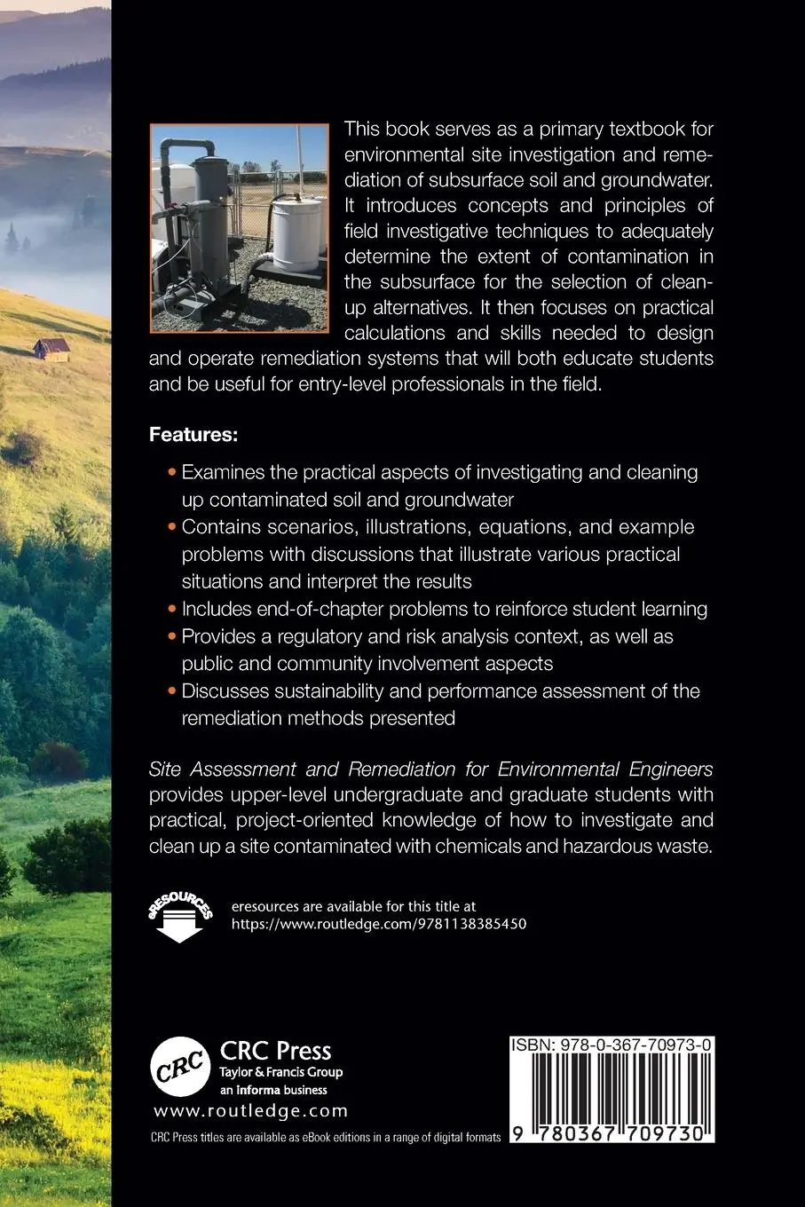 Rückseite: 9780367709730 | Site Assessment and Remediation for Environmental Engineers | Buch