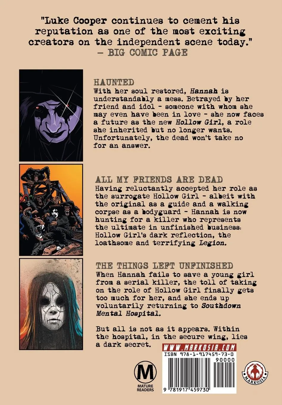 Rückseite: 9781917459730 | Hollow Girl | Collected Edition Volume 6 - Southdown | Luke Cooper