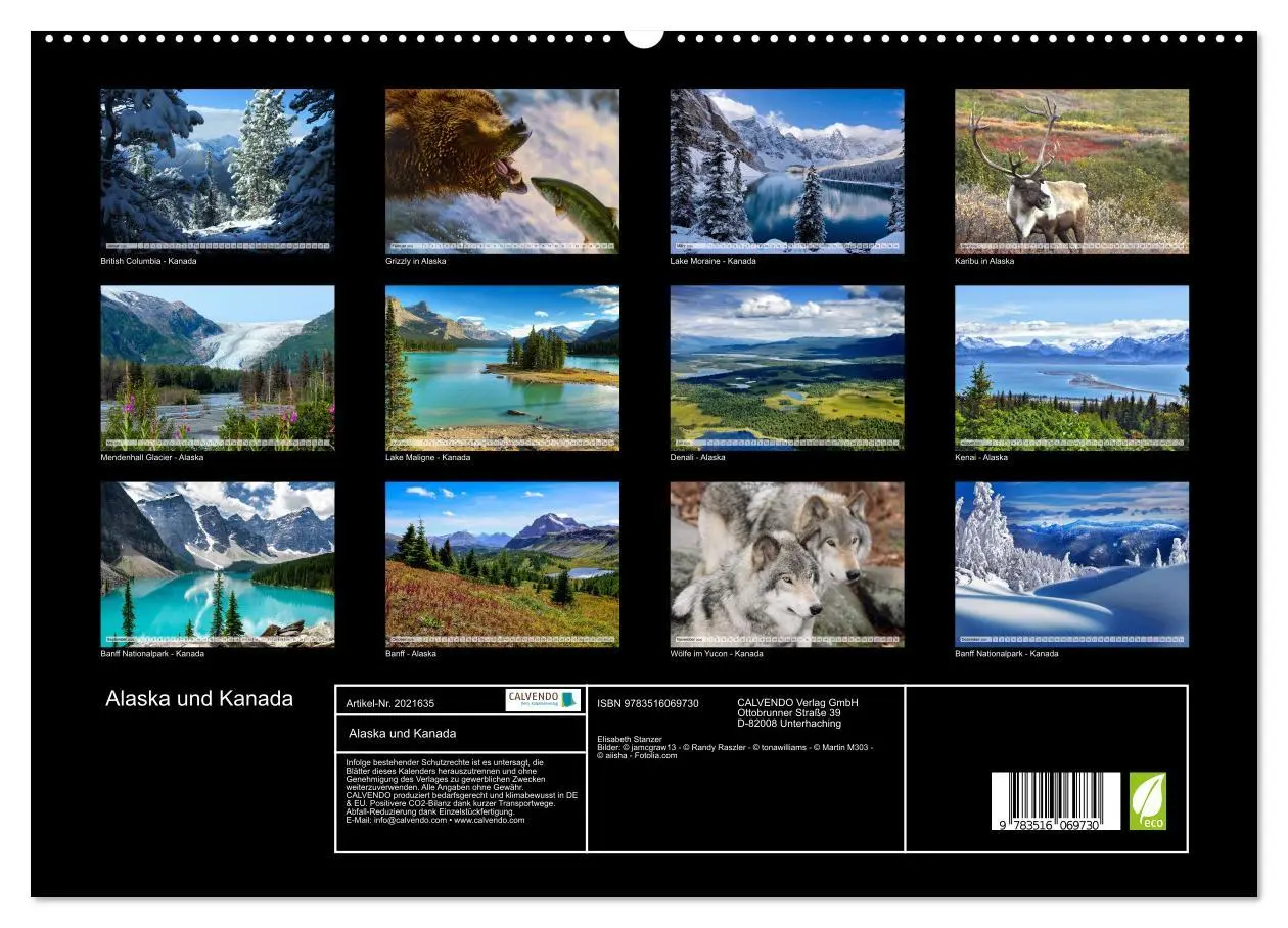 Bild: 9783516069730 | Alaska und Kanada (hochwertiger Premium Wandkalender 2026 DIN A2...
