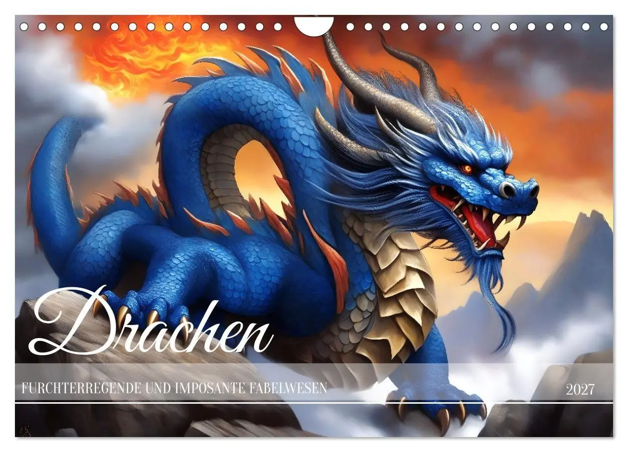 Cover: 9783569159730 | Drachen - Furchterregende und imposante Fabelwesen (Wandkalender...
