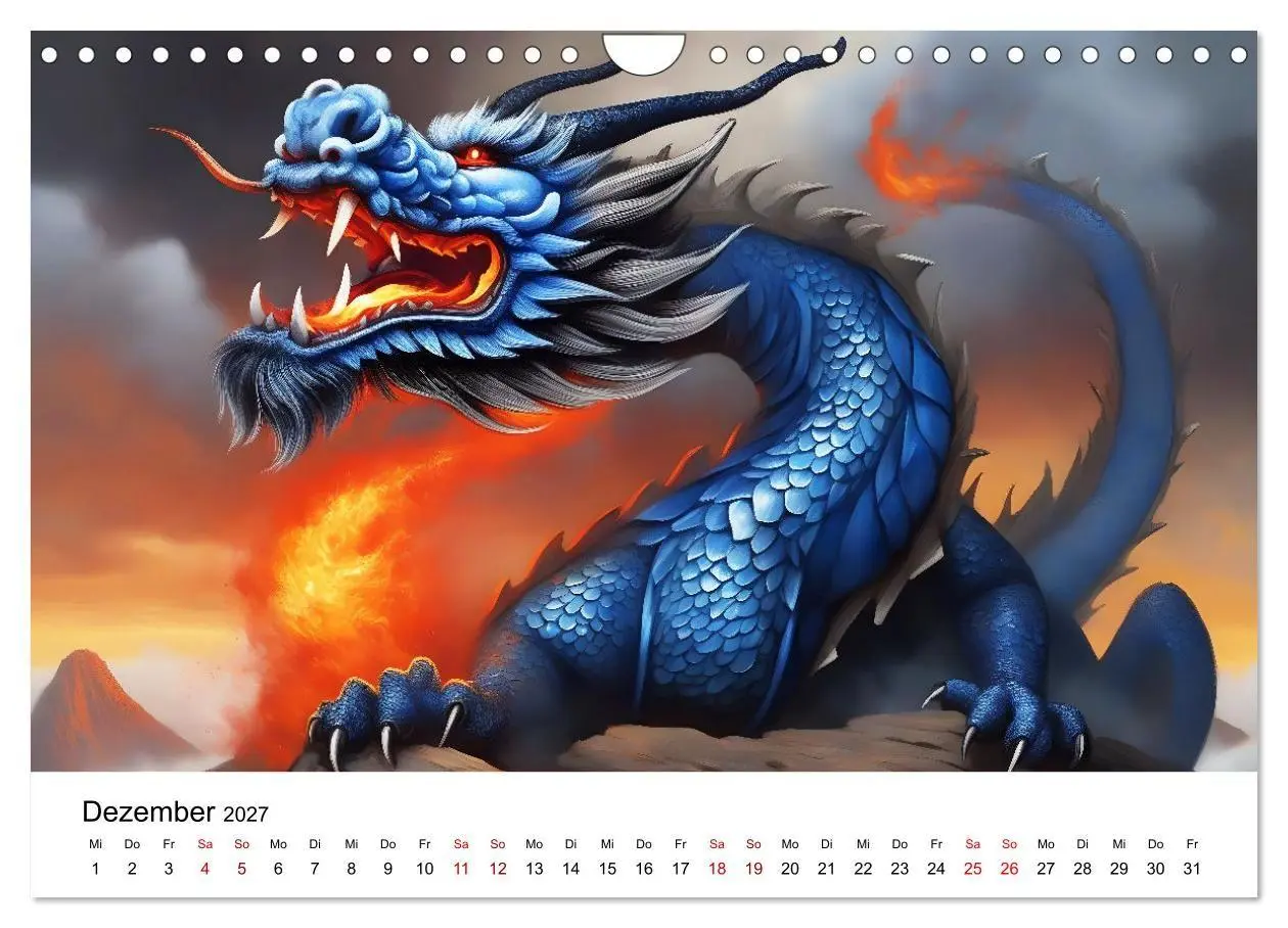 Bild: 9783569159730 | Drachen - Furchterregende und imposante Fabelwesen (Wandkalender...